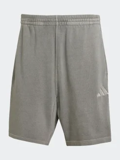 adidas Grey All SZN French Terry Washed 100% Cotton 8 Inch Shorts