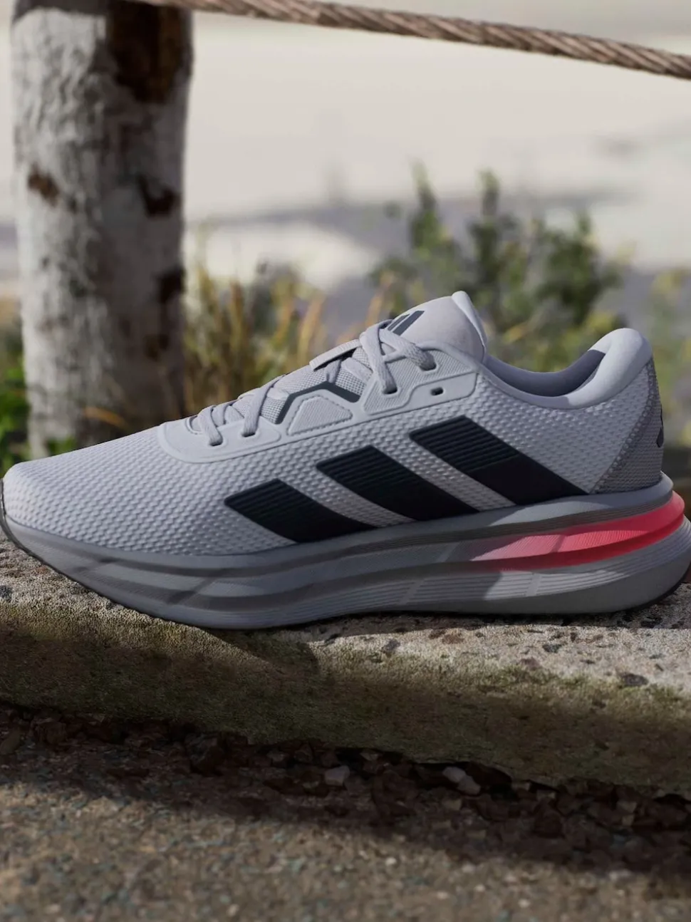 adidas Grey Chrome Galaxy 7 Running Trainers