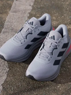 adidas Grey Chrome Galaxy 7 Running Trainers