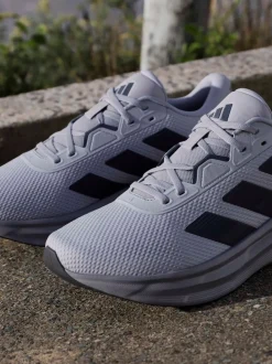adidas Grey Chrome Galaxy 7 Running Trainers