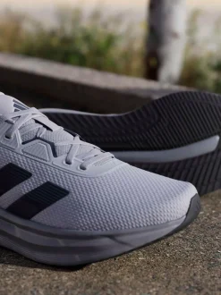 adidas Grey Chrome Galaxy 7 Running Trainers