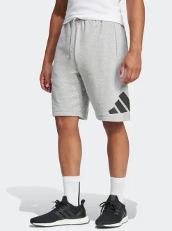 adidas Grey Essentials Big Logo French Terry Shorts