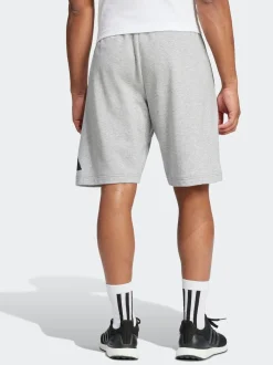 adidas Grey Essentials Big Logo French Terry Shorts