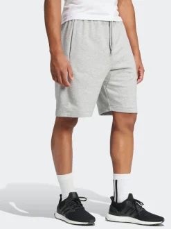 adidas Grey Essentials Big Logo French Terry Shorts