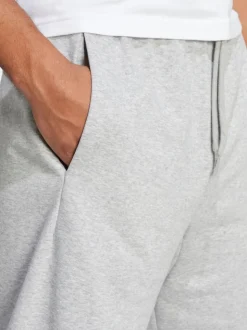 adidas Grey Essentials Big Logo French Terry Shorts