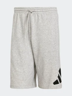 adidas Grey Essentials Big Logo French Terry Shorts