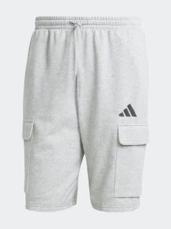 adidas Grey Essentials Feel Cozy French Terry Cargo Shorts