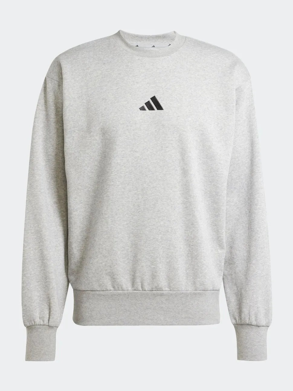 adidas Grey Essentials Feelcozy Fleece Sweatshirt