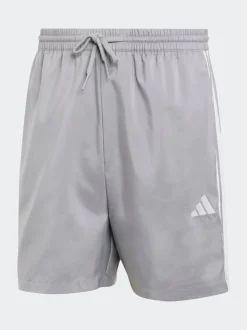adidas Grey Essentials 3-Stripes Chelsea Shorts