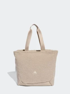 adidas Grey Winter Borg Tote Bag