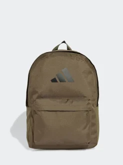 adidas Light Brown Classic 3 Bar Logo Backpack