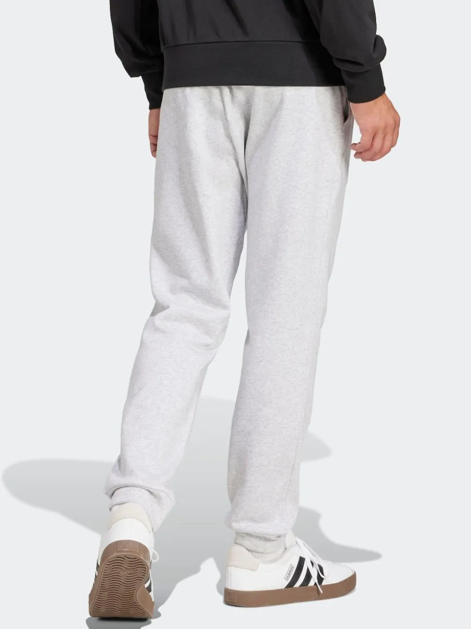 adidas Light Grey Essentials Feelcozy Fleece Joggers