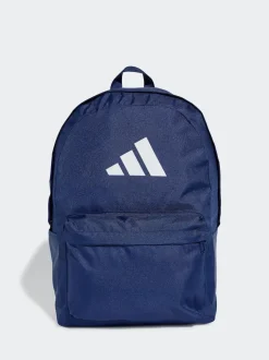 adidas Navy Blue Classic 3 Bar Logo Backpack
