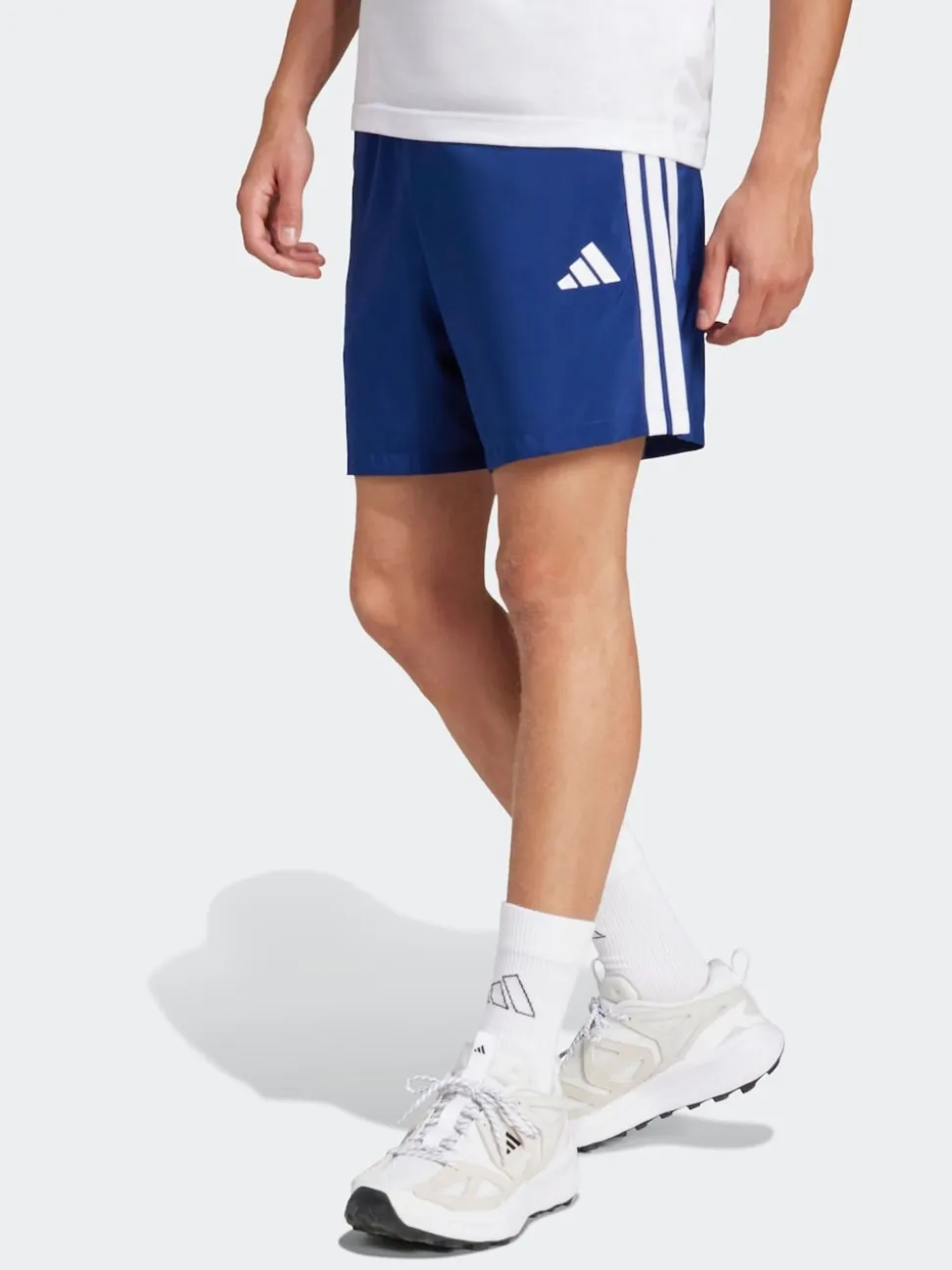 adidas Navy/White Essentials 3-Stripes Chelsea Shorts