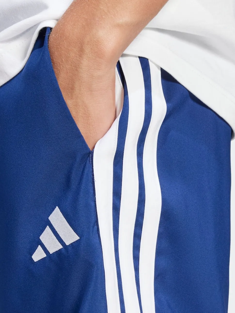 adidas Navy/White Essentials 3-Stripes Chelsea Shorts