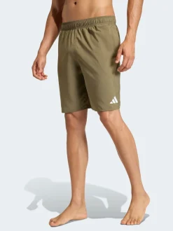 adidas Olive Green 8-Inch Swim Shorts