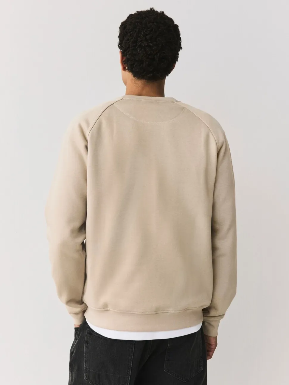 adidas Originals Beige Trefoil Essentials Crew Sweatshirt