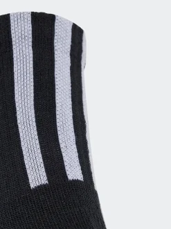 adidas Originals Black 3 Stripe 3 Pack 1/4 Socks