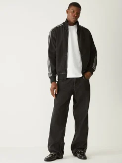 adidas Originals Black Adicolor Denim Firebird Track Top