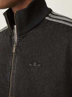 adidas Originals Black Adicolor Denim Firebird Track Top