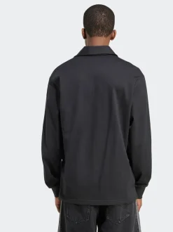 adidas Originals Black Adicolor Rugby Polo Shirt