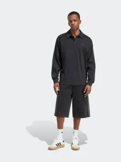 adidas Originals Black Adicolor Rugby Polo Shirt