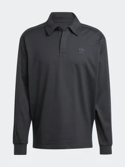 adidas Originals Black Adicolor Rugby Polo Shirt