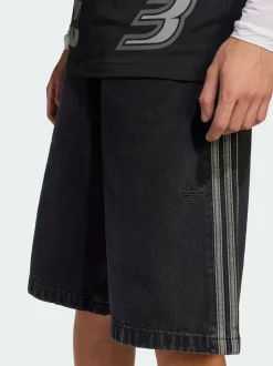 adidas Originals Black Adicolor Denim Firebird Shorts