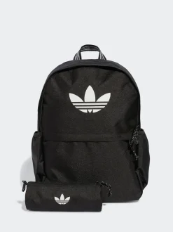 adidas Originals Black Backpack With Pencil Case