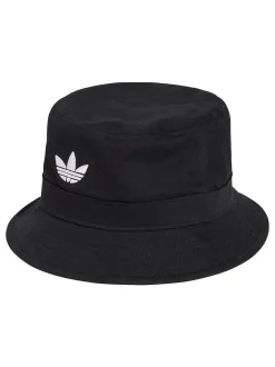 adidas Originals Black Black Trefoil 100% Cotton Bucket Hat