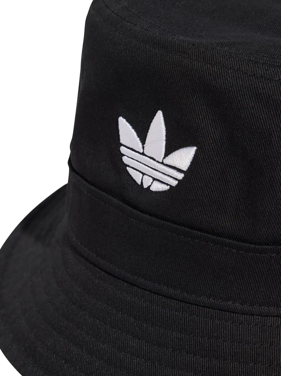 adidas Originals Black Black Trefoil 100% Cotton Bucket Hat