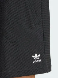 adidas Originals Black Essentials Trefoil Waffle Shorts