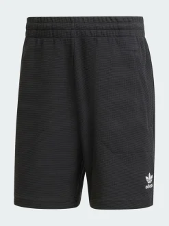adidas Originals Black Essentials Trefoil Waffle Shorts