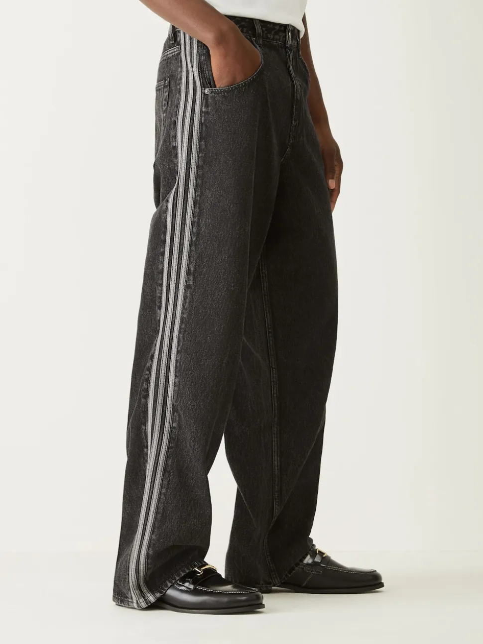 adidas Originals Black Firebird Adicolor Denim Jeans