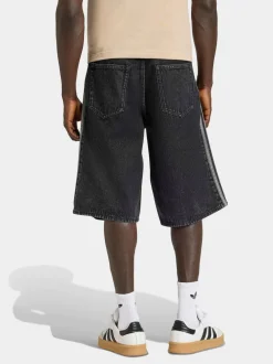 adidas Originals Black Firebird Adicolor Denim Shorts