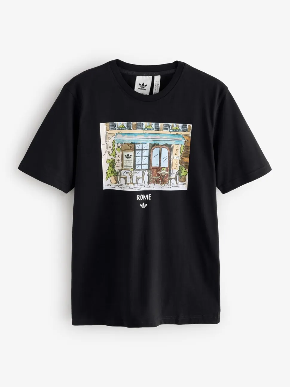 adidas Originals Black Paint Rome Graphic T-Shirt