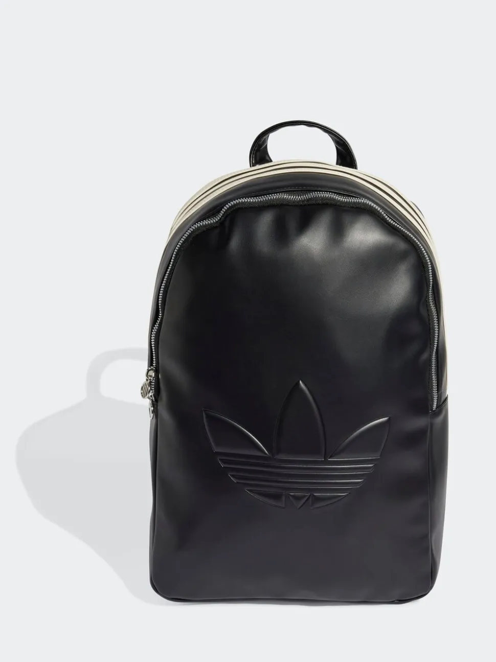 adidas Originals Black Polyurethane Outline Trefoil Backpack