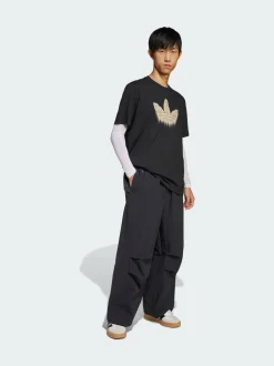 adidas Originals Black Premium Essentials Utility Parachute Tracksuit Bottoms