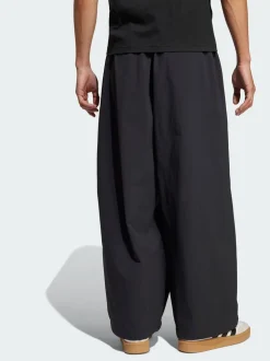 adidas Originals Black Premium Essentials Utility Parachute Tracksuit Bottoms