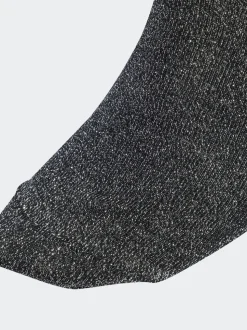 adidas Originals Black 3-Stripe Glitter Crew Socks