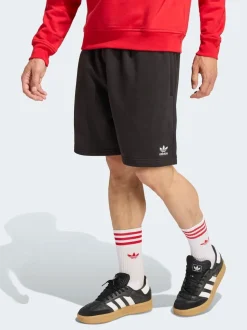 adidas originals Black Trefoil Essentials 7 Inch Fleece Shorts