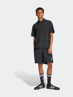 adidas Originals Black Trefoil Essentials Woven Cargo Shorts