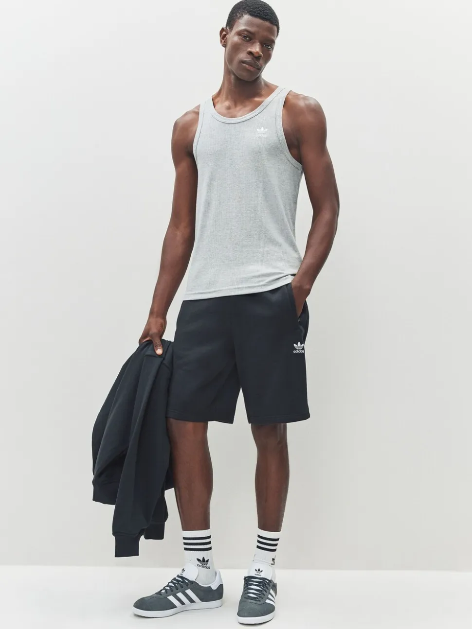 adidas Originals Black Trefoil Essentials Shorts