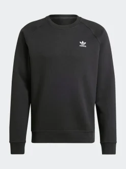 adidas Originals Black Trefoil Essentials Crew Sweatshirt