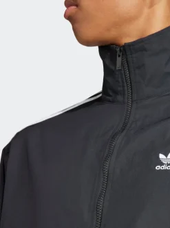 adidas Originals Black/White Adicolor Woven Firebird Jacket
