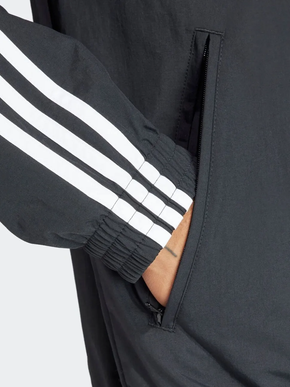 adidas Originals Black/White Adicolor Woven Firebird Jacket