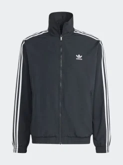 adidas Originals Black/White Adicolor Woven Firebird Jacket