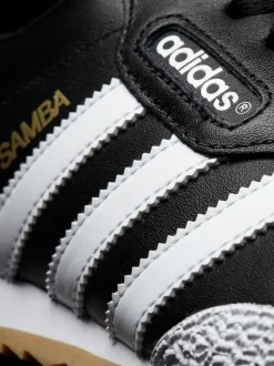 adidas Originals Black/White Samba Suede Trainers