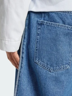 adidas Originals Blue Adicolor Denim Firebird Shorts