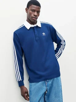 adidas Originals Blue Adicolor Rugby Polo Shirt